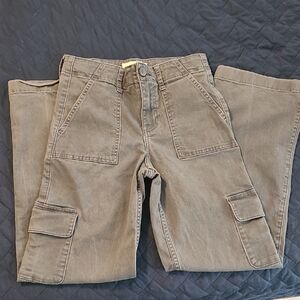 Abercrombie Kids, Blue/Gray Cargo Pants, Size 9/10